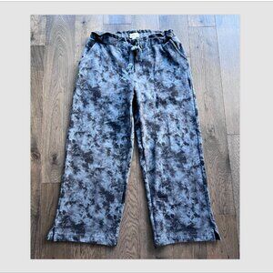 Pact Blue Tie-Dye Wide Leg Pants